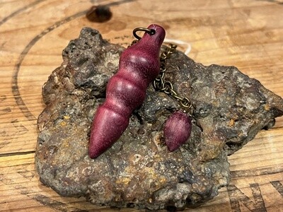 Pendule en bois d'amarante