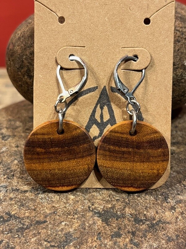 Boucles d&#39;oreilles Canary wood