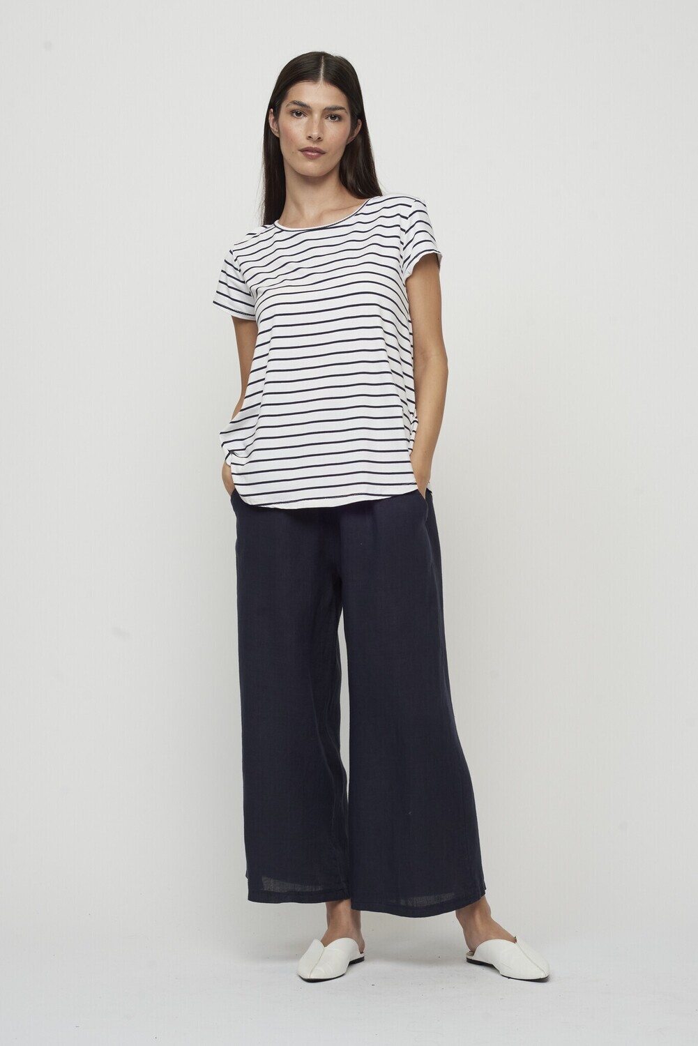 Pistache Cropped Linen Pant AM-1469 S24