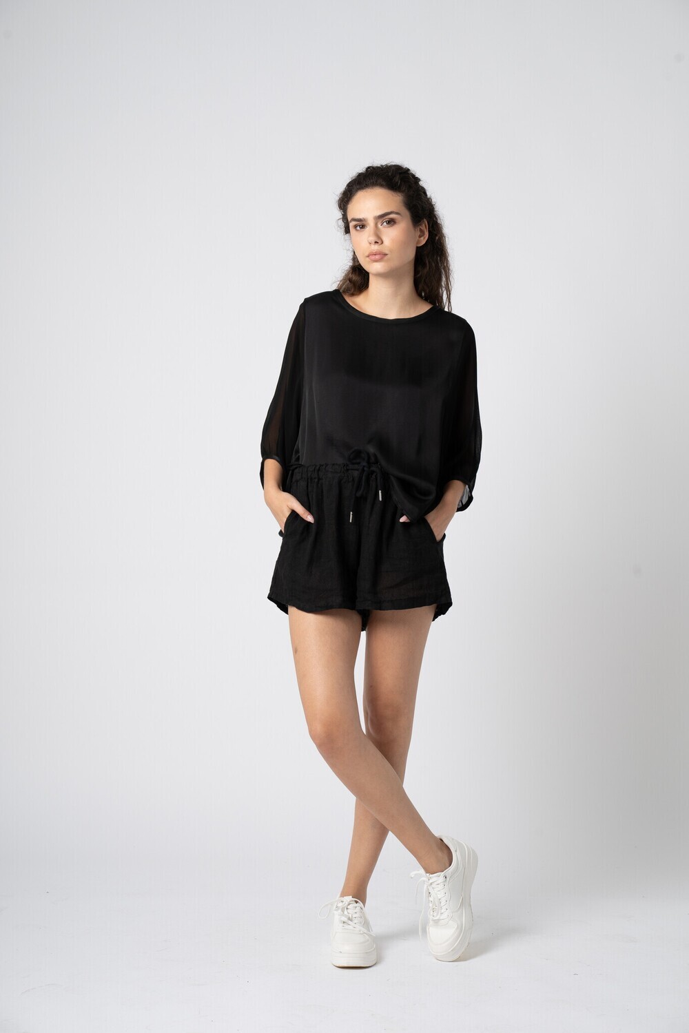 Astrid Fireside Chiffon Top #22241BSE S24