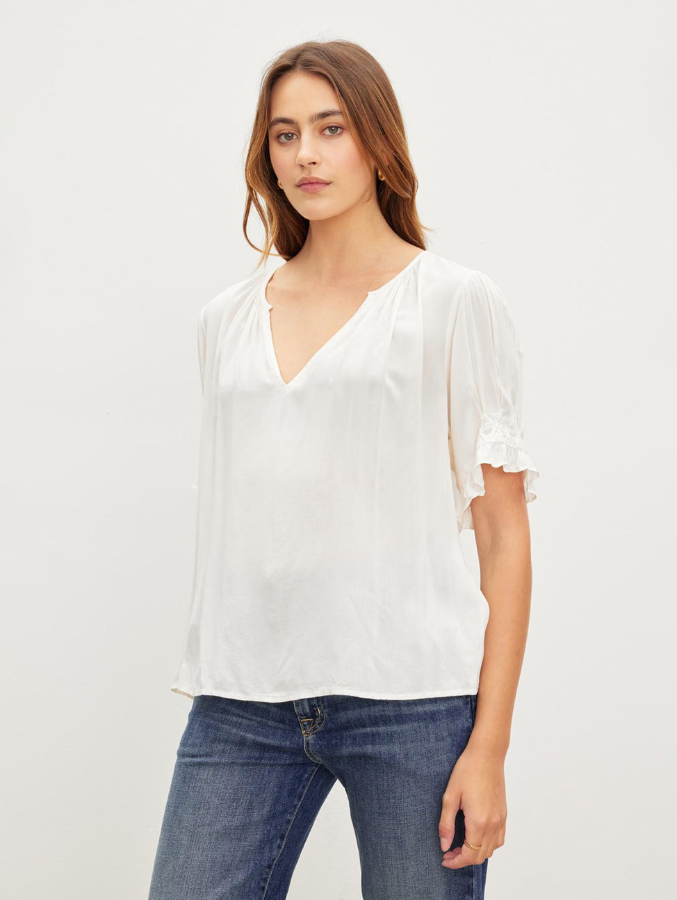 Velvet Calissa S24, Color: White, Size: XS