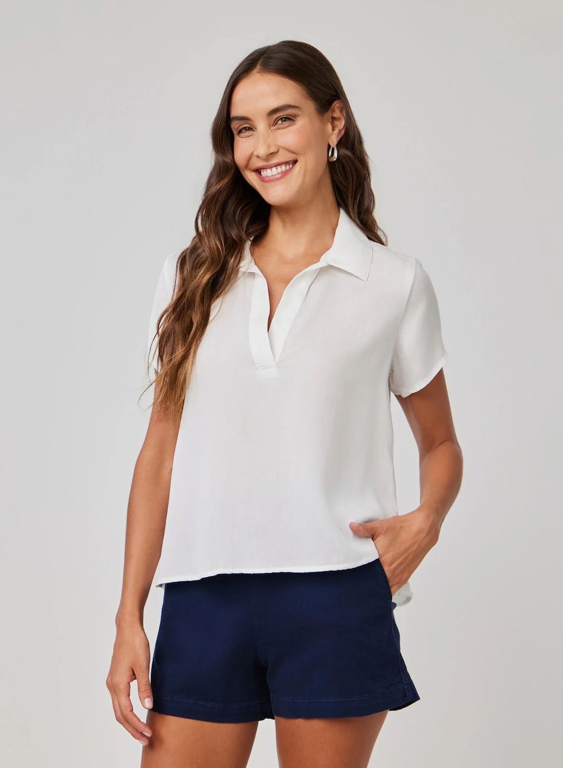 Bella Dahl Short Sleeve Pullover B4238-H17-302 S25