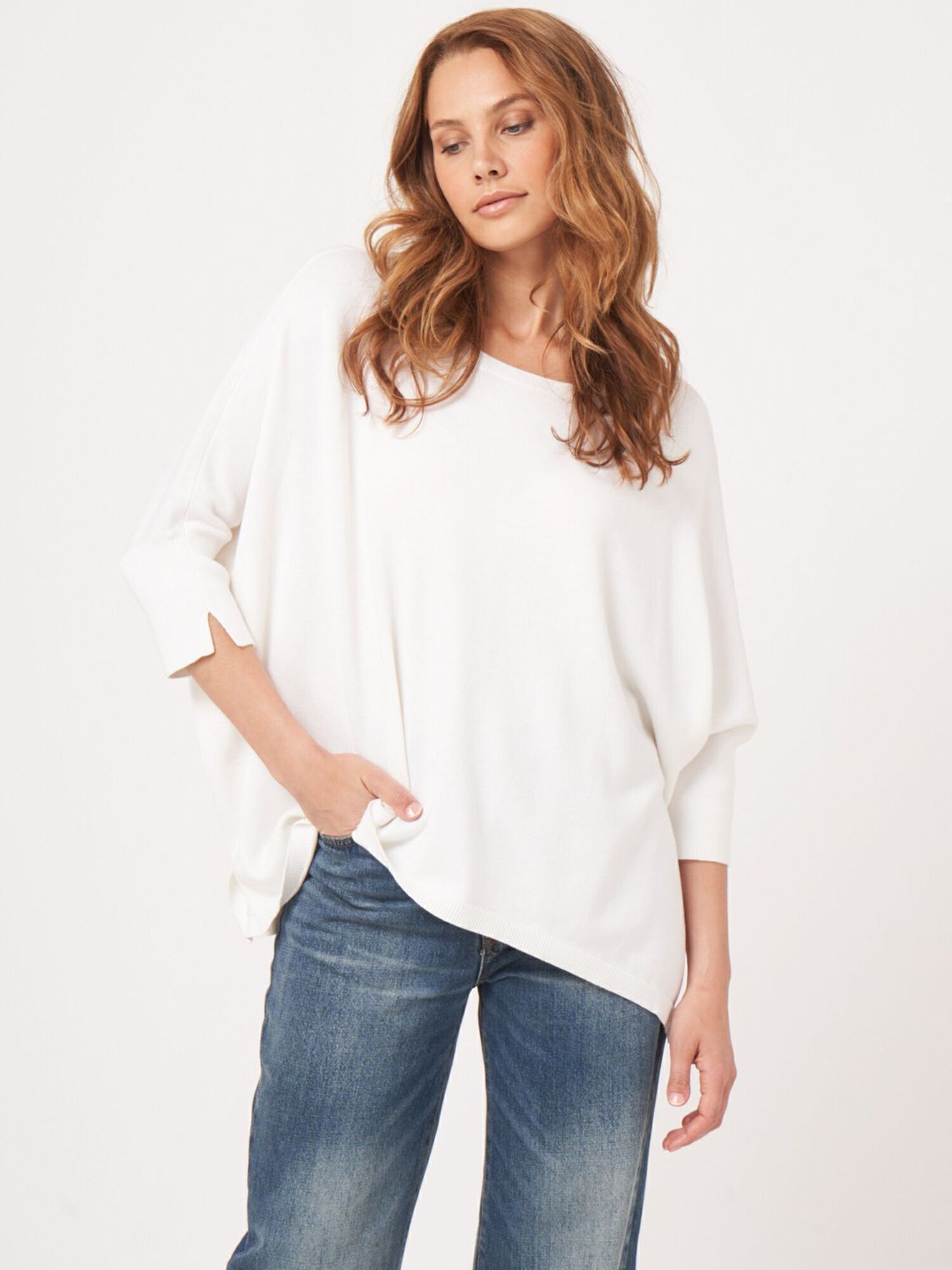 Repeat Pullover 400961 S25, Color: White, Size: XS