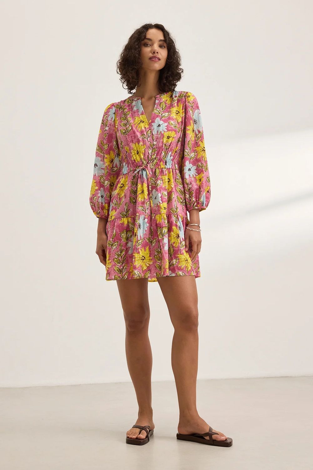 Velvet Garden Print Dress SHARLENE07 S25