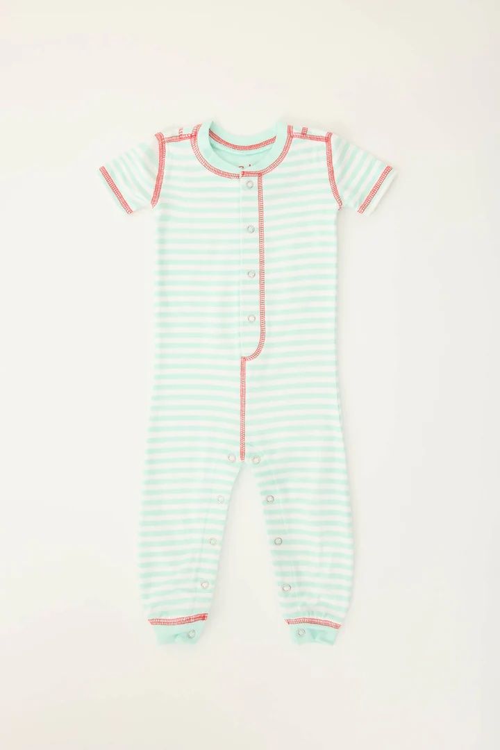 Pj Salvage Infant Romper RSKAVRM S25, Color: Bright Mint, Size: 6-12 Months