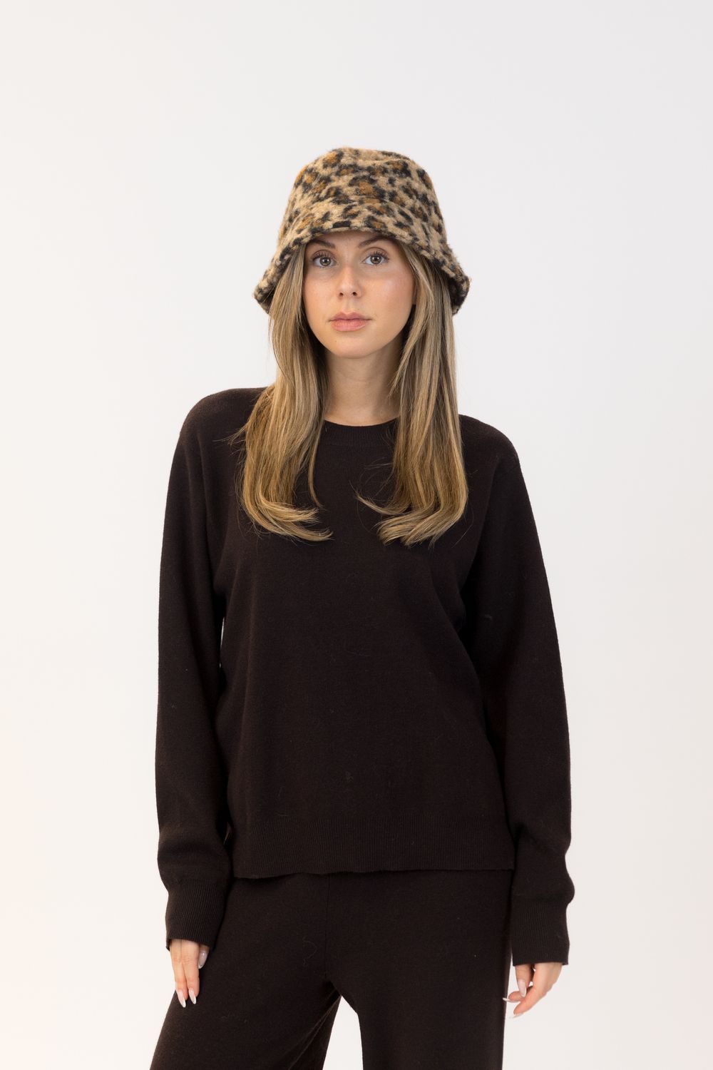Lyla &amp; Luxe Leopard Bucket Hat Leobucket F25, Size: O/S, Color: Camel