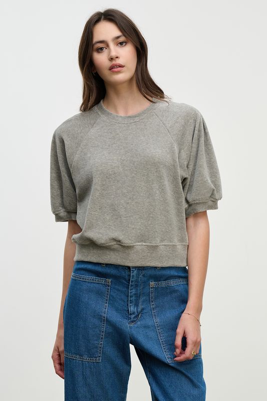 Velvet Cotton Velour Top AVIS07 F25