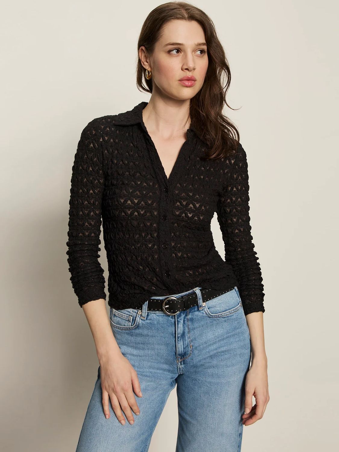 Sanctuary Dreamgirl Lace Button Up CT4050NG3X F25