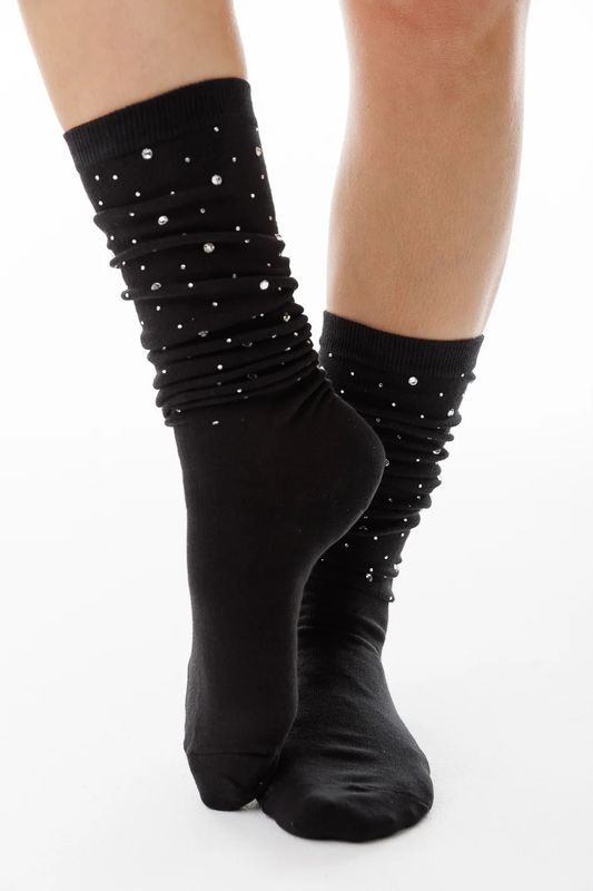 Limlim Knee Crystal Socks P4085S F25