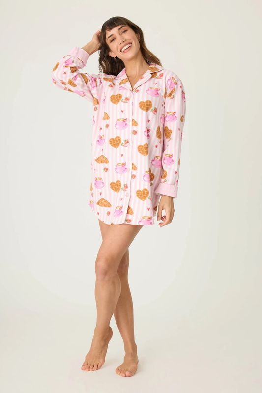Pj Salvage Flannel Night Shirt RUFLNS F25