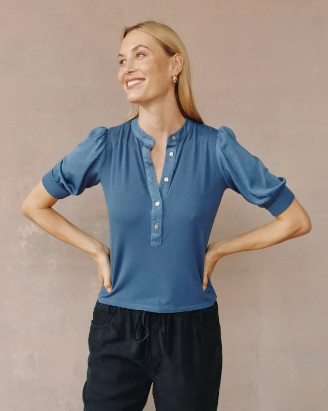 Bella Dahl Placket Mixed Shirt B2495-722-302 F25