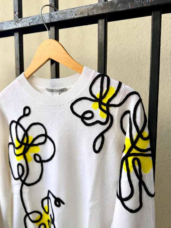 Autumn Cashmere Floral Crew R14495 S26