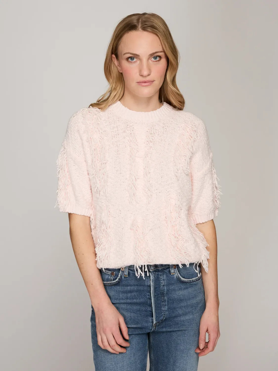 Autumn Cashmere Fringe Crew NHT14617 S26