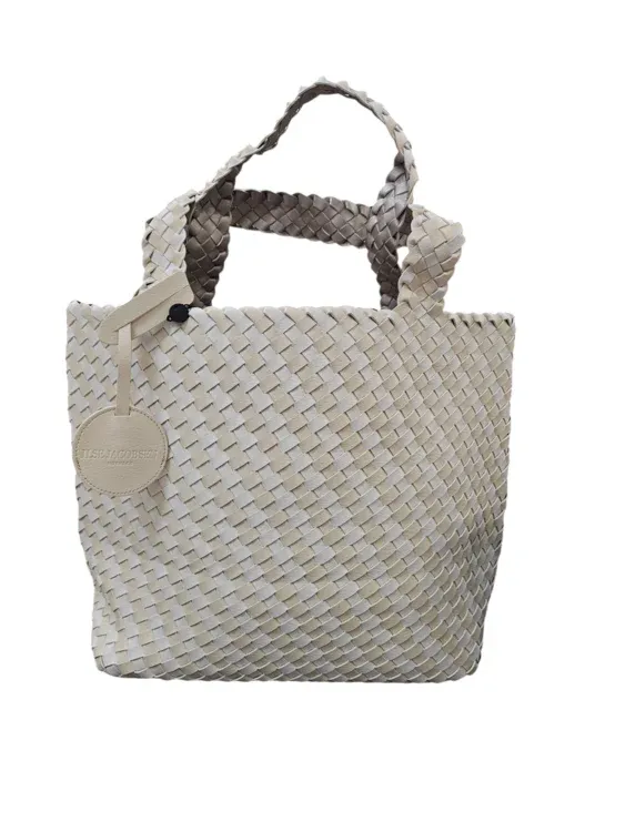Ilse Jacobsen Printed Tote Bag Bag08grap S26, Color: Milk Creme, Size: O\S
