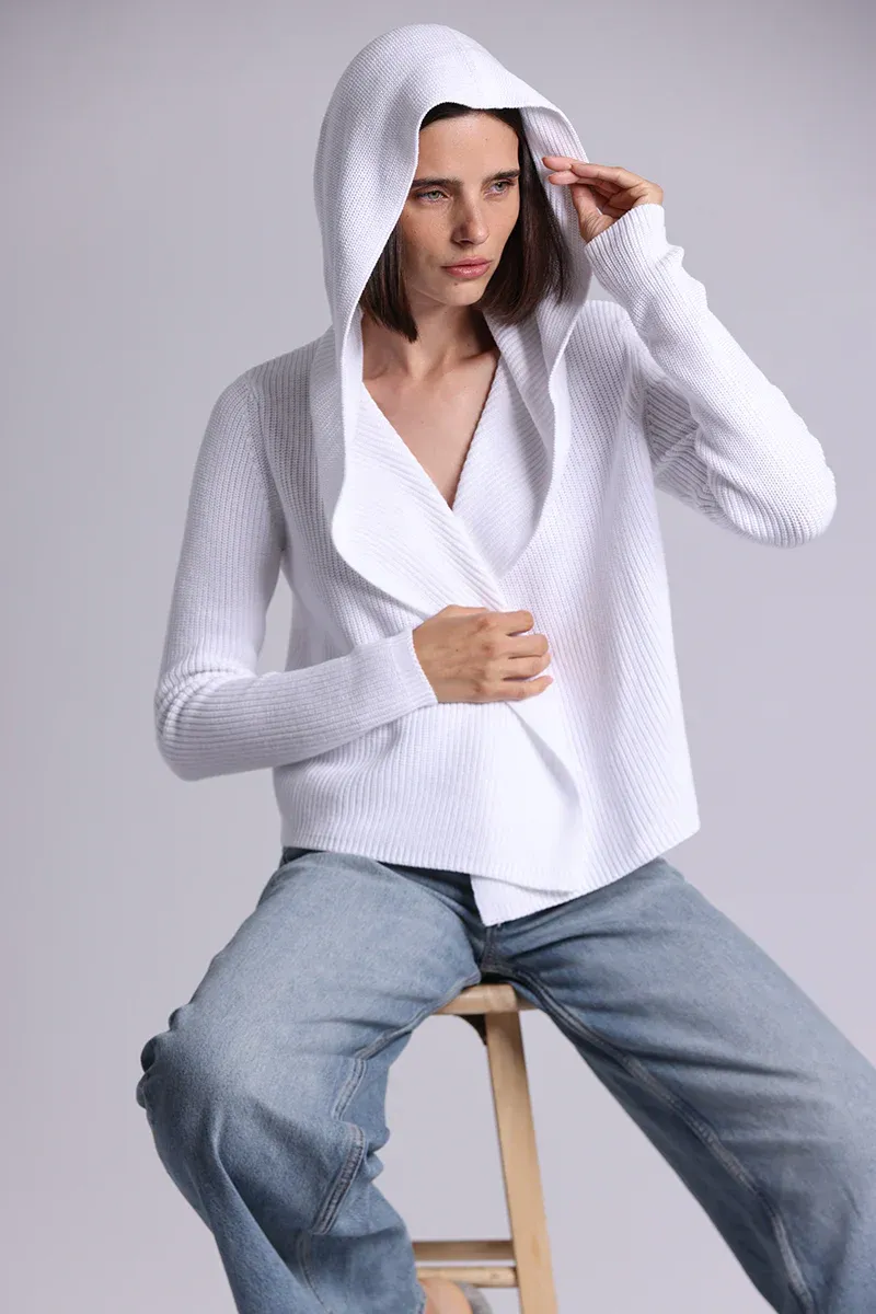 Minnie Rose Shaker Hooded Cardi 9264 S26