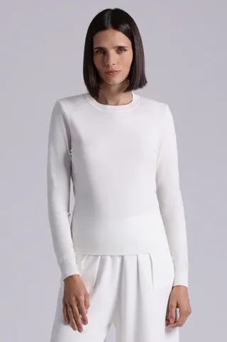 Minnie Rose Power Shoulder Top 97146 S26