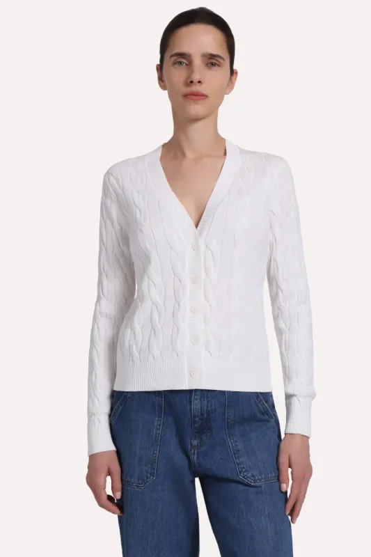 Minnie Rose Cable Cardi 4216 S26