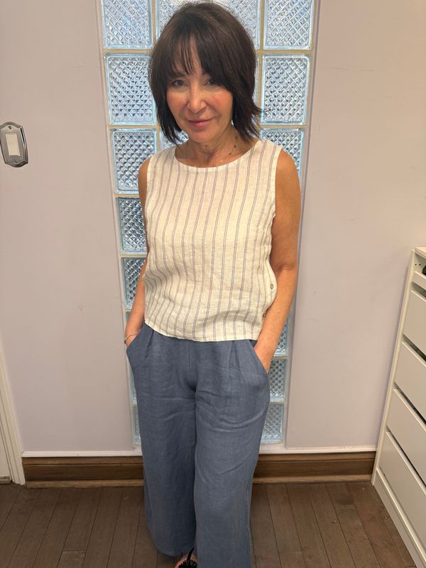 Pistache Cropped LinenPant 14691 S26