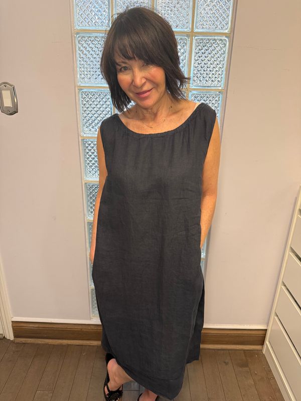 Pistache Linen Dress T-3572 S26