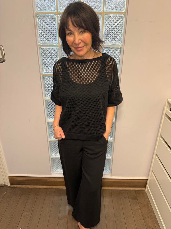 Pistache Mesh Sweater F-25803B S26