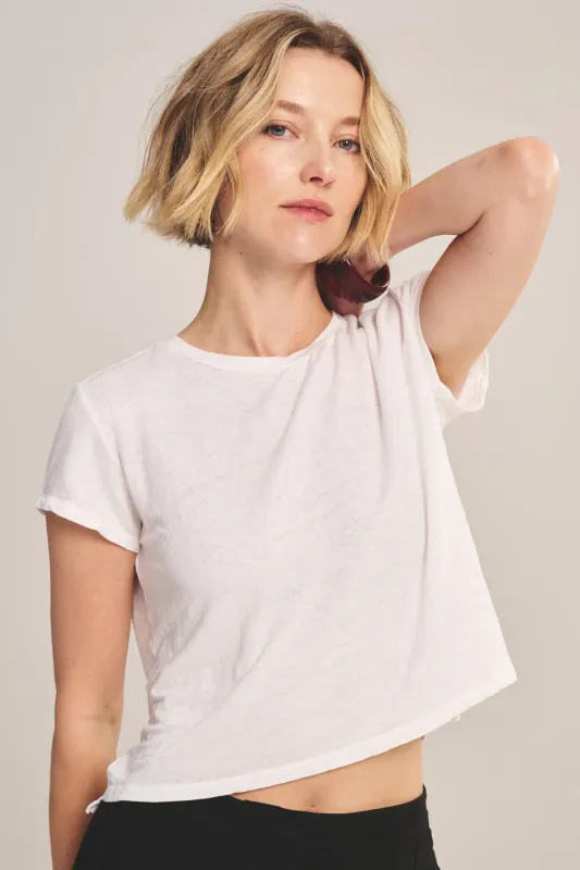 Velvet Linen Knit Top CASEY07 S26