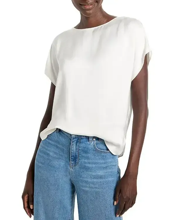 Nic &amp; Zoe Gloss Woven Tee 1606  S26