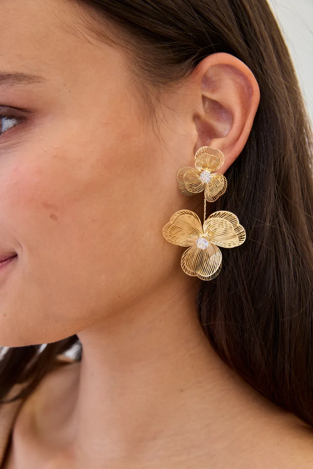 NKN Nekane Earrings Long Flower FK.BRISAR S26