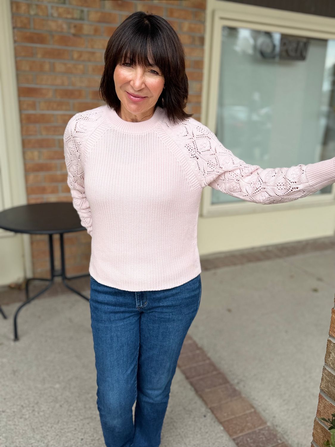 Autumn Cashmere Shaker Raglan Crew N14643 F26