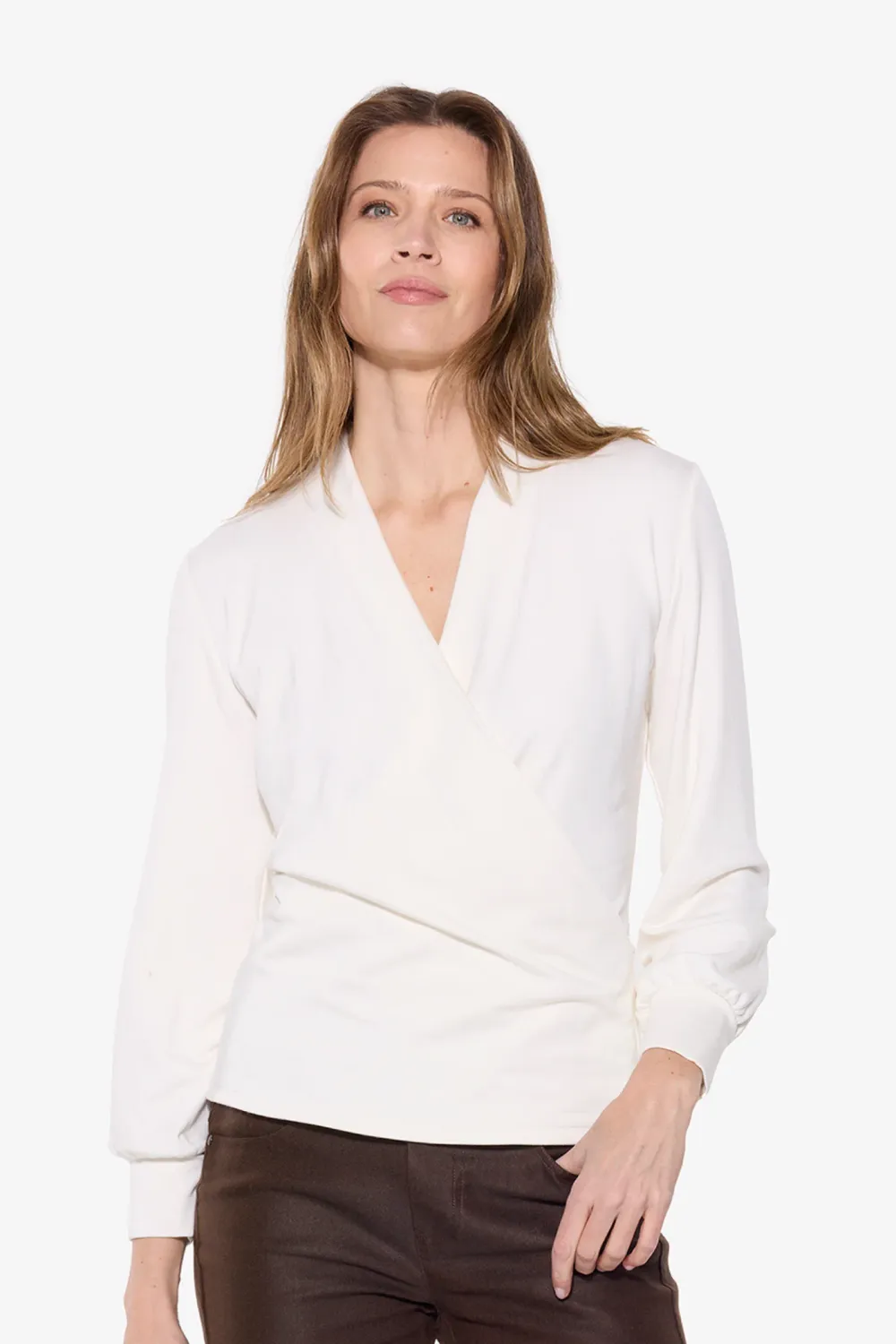 Brenda Beddome Slim V-Neck Top 223 F26