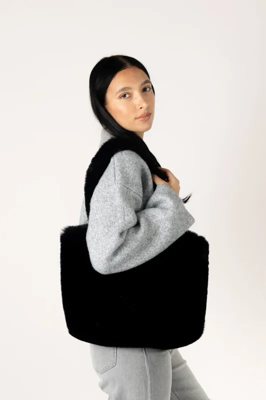 Lyla + Luxe Faux Fur Tote Bag Furtote F26
