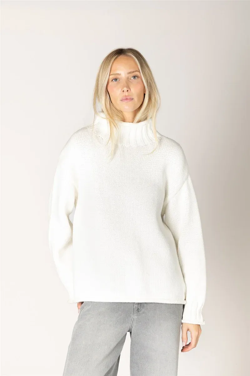 Lyla + Luxe Cotton Chunky Mock Sweater DOLLY F26