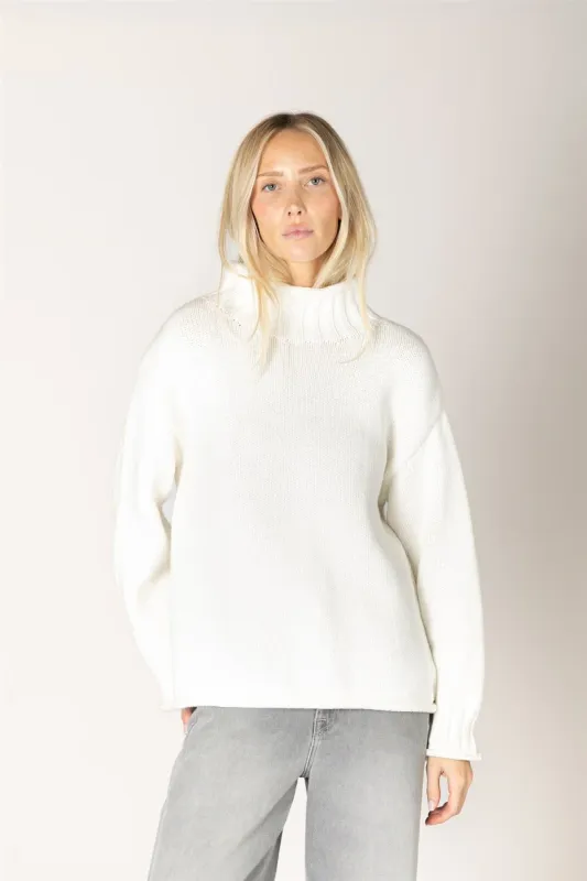 Lyla + Luxe Cotton Chunky Mock Sweater DOLLY F26