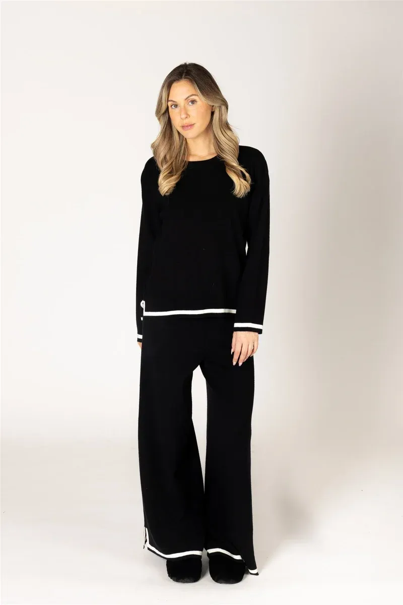 Lyla + Luxe Essentials Tipped Sweater BIRDIE F26