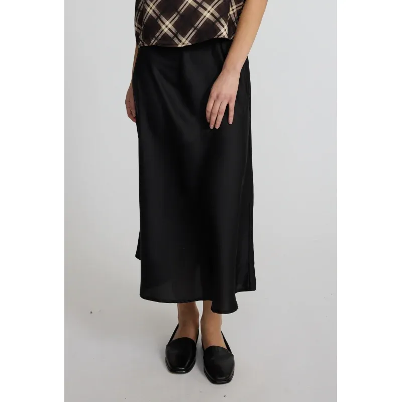 Pistache Satin Skirt R-3784 F26
