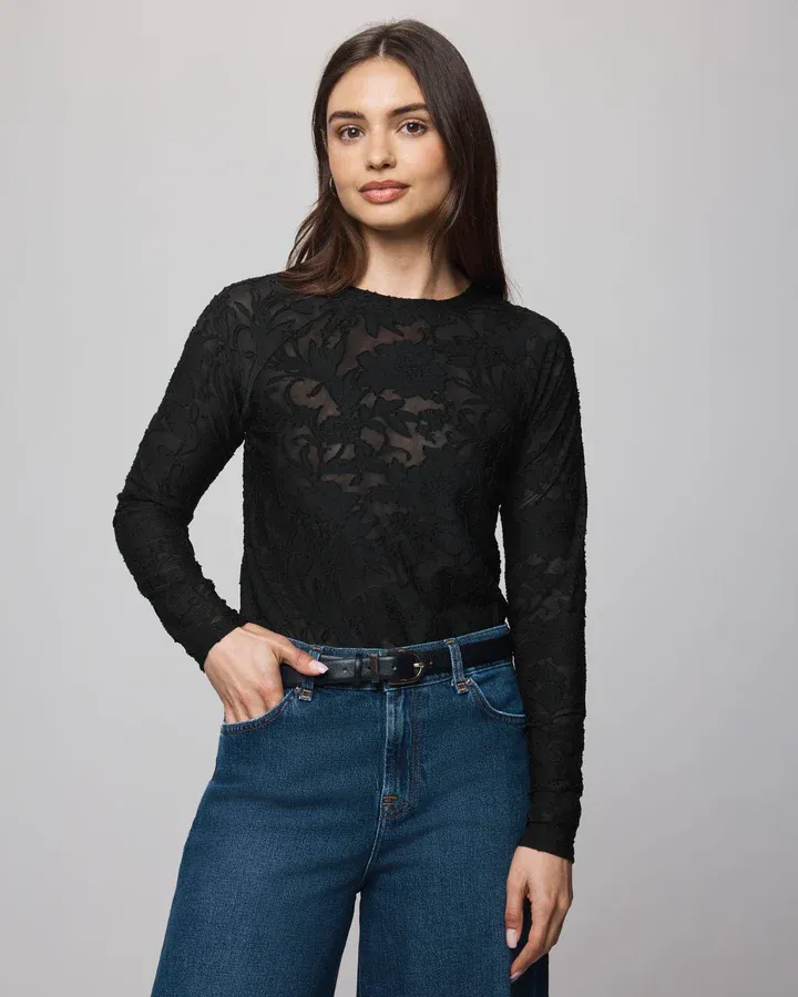 Splendid Cecelia Tee RF3W510SE F26, Color: Black, Size: S