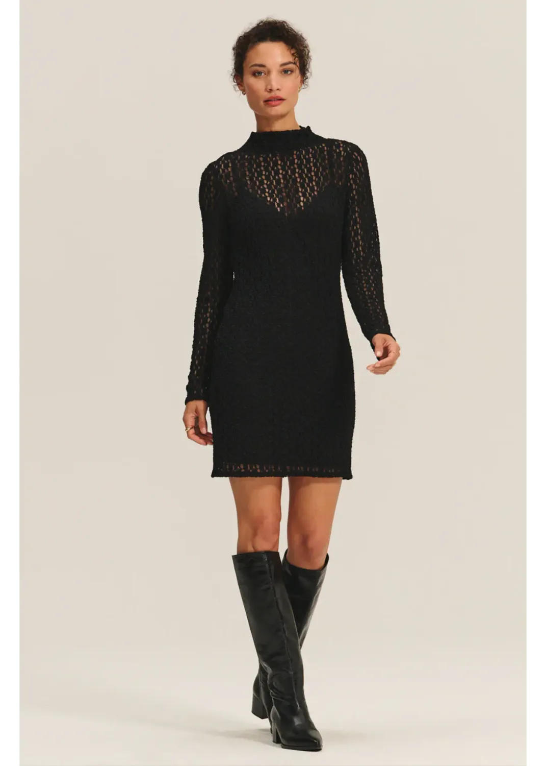 Velvet Stretch Lace Dress SOPHIA08 F26