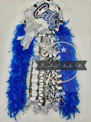 PREMADE 30 inch (Cats silver &amp; blue)
