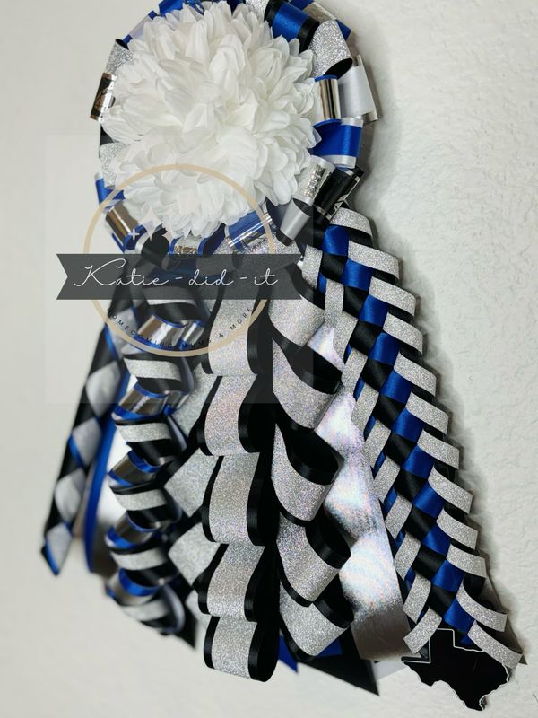PREMADE  15 inch (silver black &amp; blue)