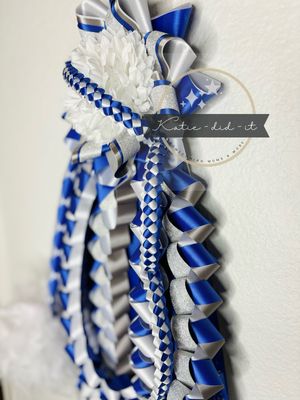 PREMADE 18 inch (funky blue sparkle silver)