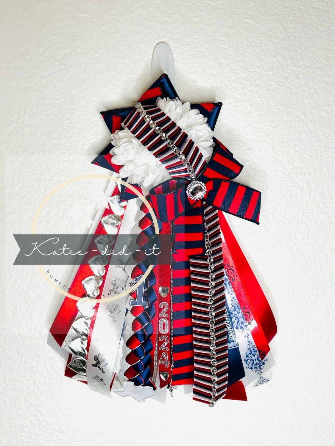 PREMADE  15 inch (red and blue )