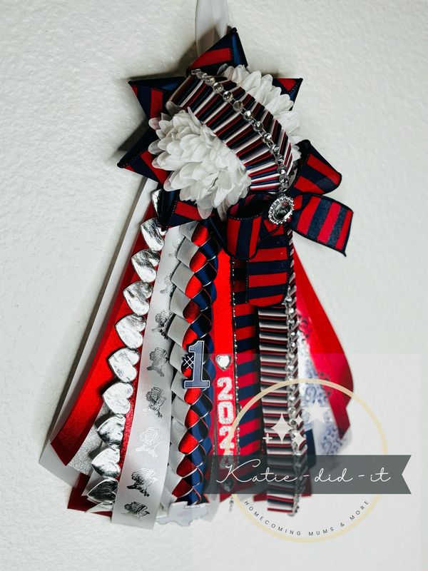 PREMADE  15 inch (red and blue )