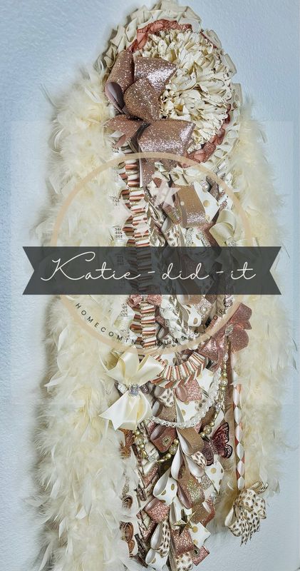 PREMADE 42 inch (rose gold Champagne and Gold)