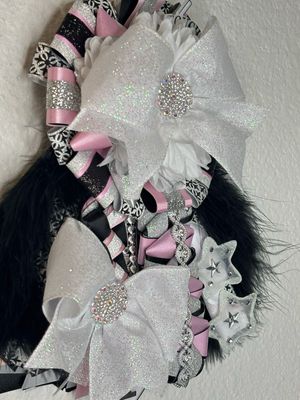 PREMADE 10 inch Black Pink Iridescent