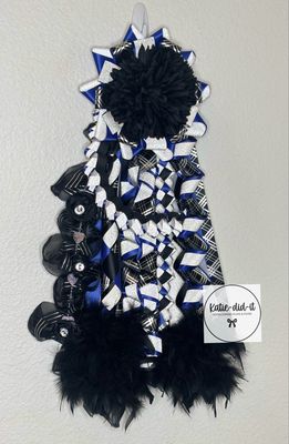 24 inch ROYAL SILVER AND BLACK PLAID CLASSIC