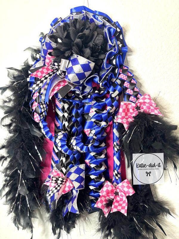 24 INCH FUNKY ROYAL HOT PINK AND BLACK CREATIVE