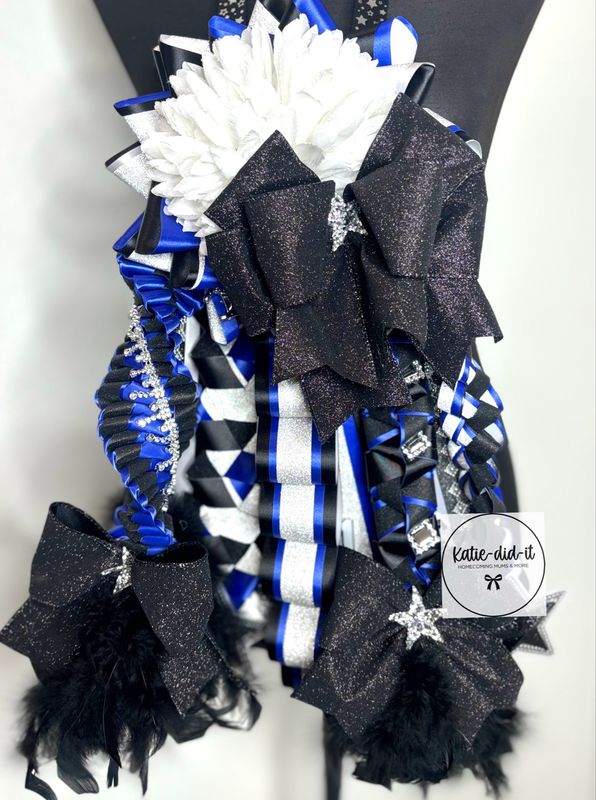 18 Inch BLUE BLACK SILVER CLASSIC