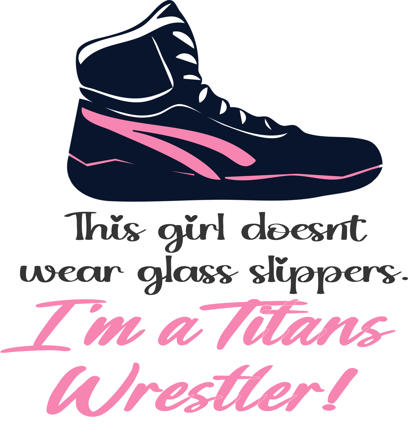 Titans Wrestling Fundraiser - Titans Girl Wrestling Shirt