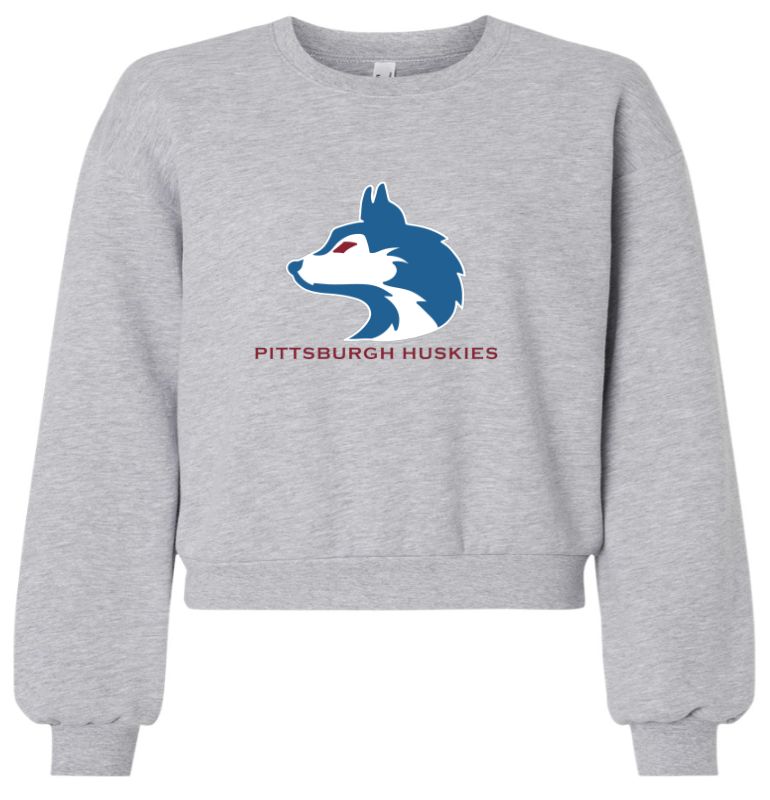 Pittsburgh Huskies Women&#39;s ReFlex Fleece Crewneck Sweatshirt - RF494
