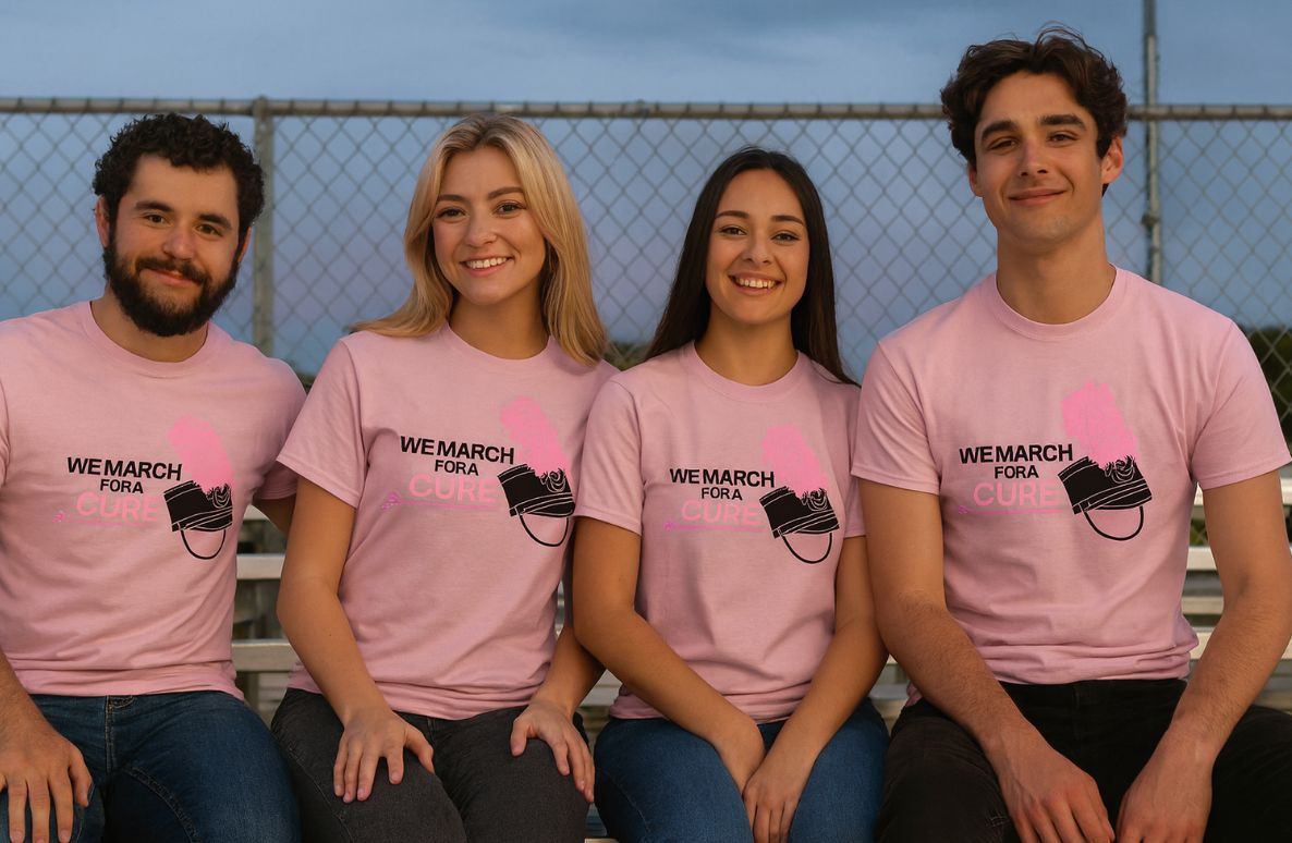 Band &quot;We March for a Cure&quot; T-Shirts