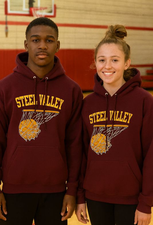 Steel Valley Basketball Ball and Net - Hoodie